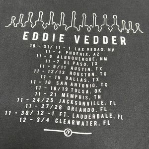 Vintage Eddie Vedder tour shirt
